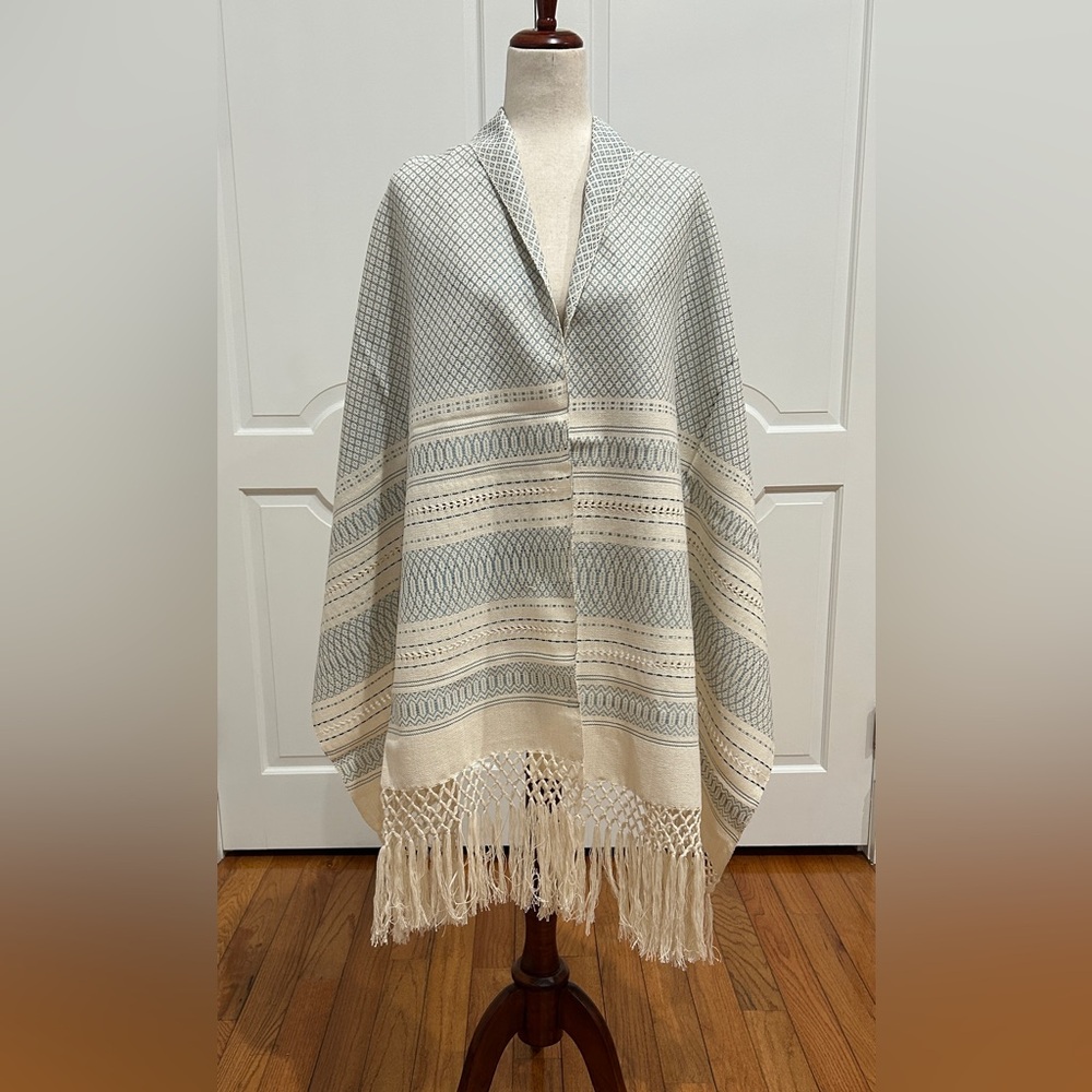 Cotton and Silk Traditional Mexican rebozo from Oaxaca. Mexican shawl, Handloom!